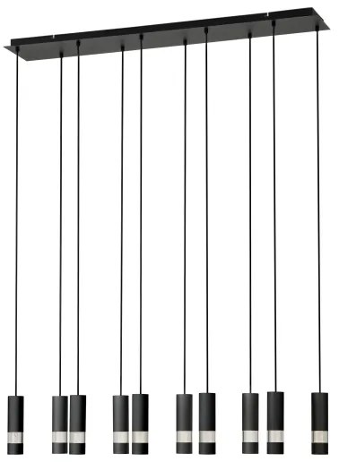 Eglo 39707 - LED Luster na lanku BERNABETA 10xGU10/4,6W/230V čierna