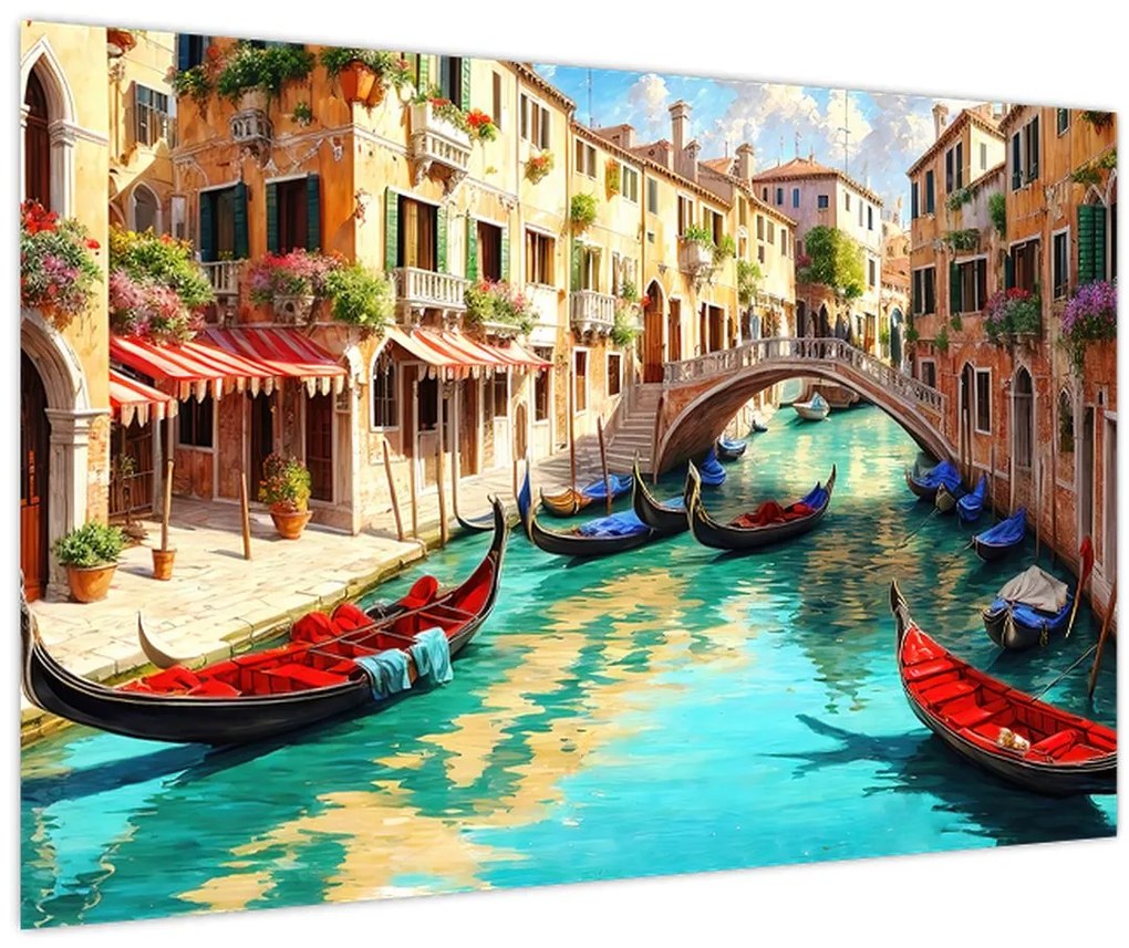 Obraz - Benátky (90x60 cm)