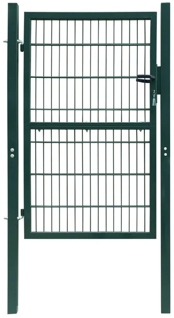 Plotová brána 2D (jednokrídlová), zelená 106x230 cm