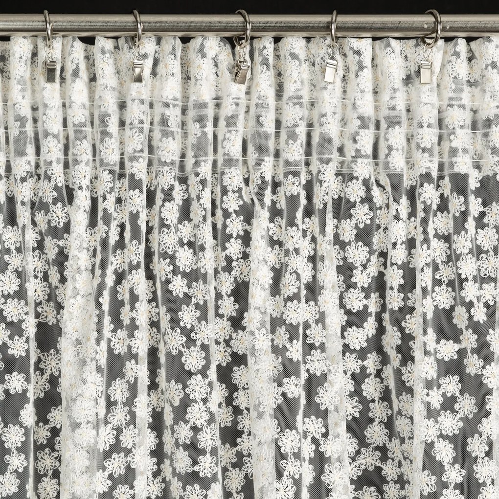 ZÁCLONA NA PÁSKE DAISY 140X270 CM BIELA