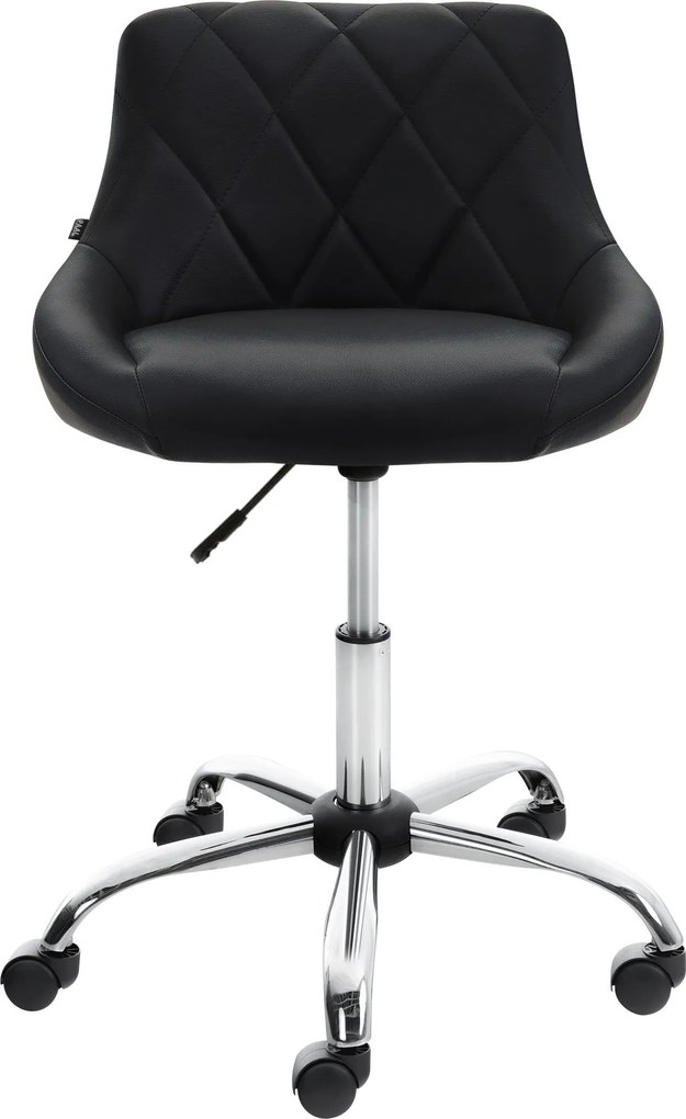 Pracovná stolička Lazio koženka - čierna