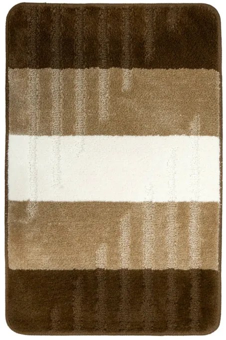 Sada kúpeľňových koberčekov VIC béžová / hnedá, pruhy