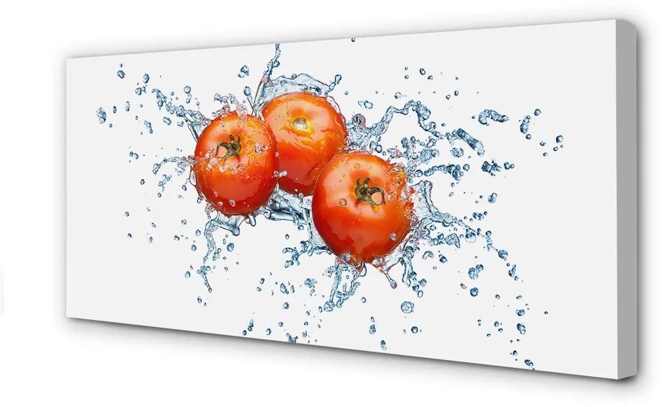 Obraz canvas paradajky voda 140x70cm
