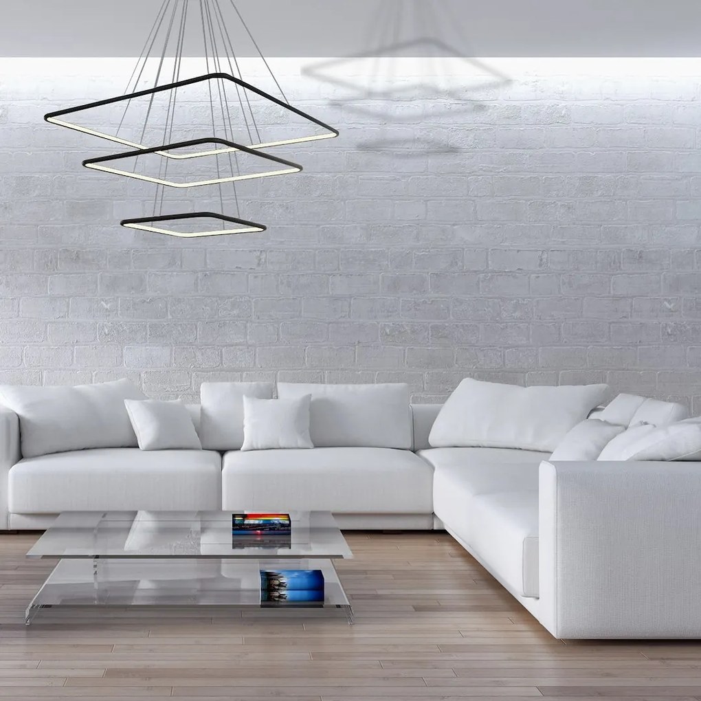 Závesné LED svietidlo Nix, 3x LED 117w, 3000k, b