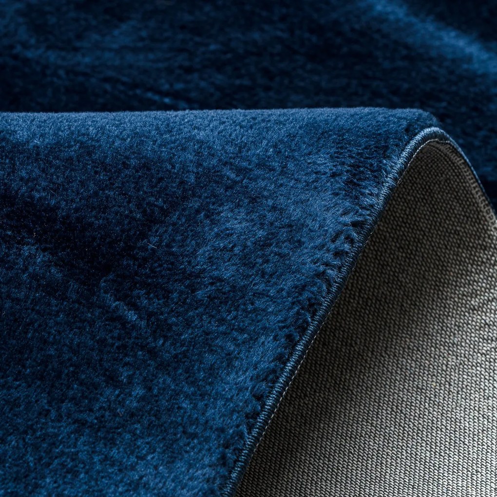 Kusový koberec Visco Rabbit Dark blue 10, 80x150, modrá, detská izba, Dywany Łuszczów