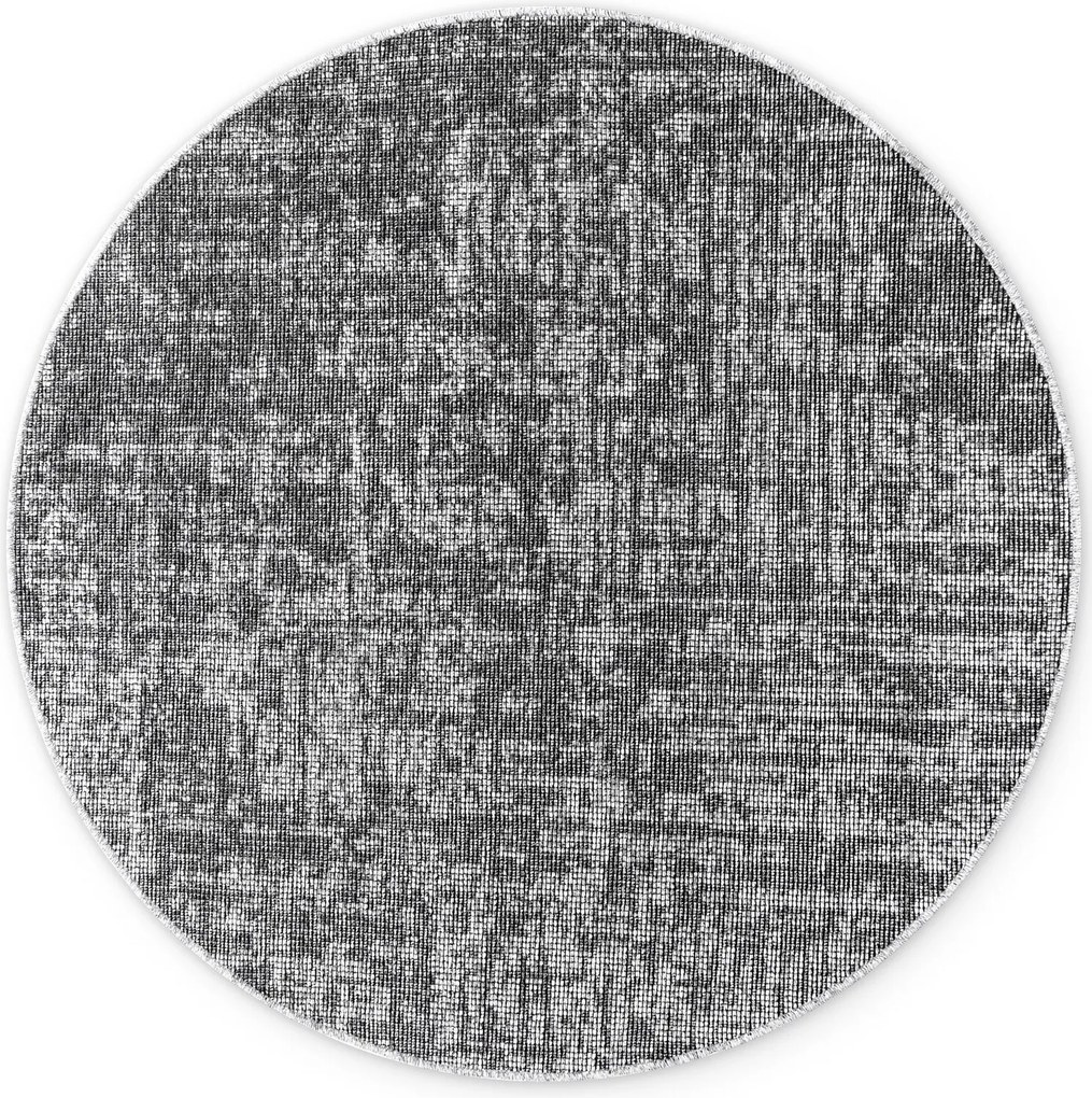 Kusový koberec Brilliance Prisma 106310 Silver Grey z kolekcie Elle kruh, 160x160 (priemer) kruh, šedá, obývacia izba, ELLE Decoration