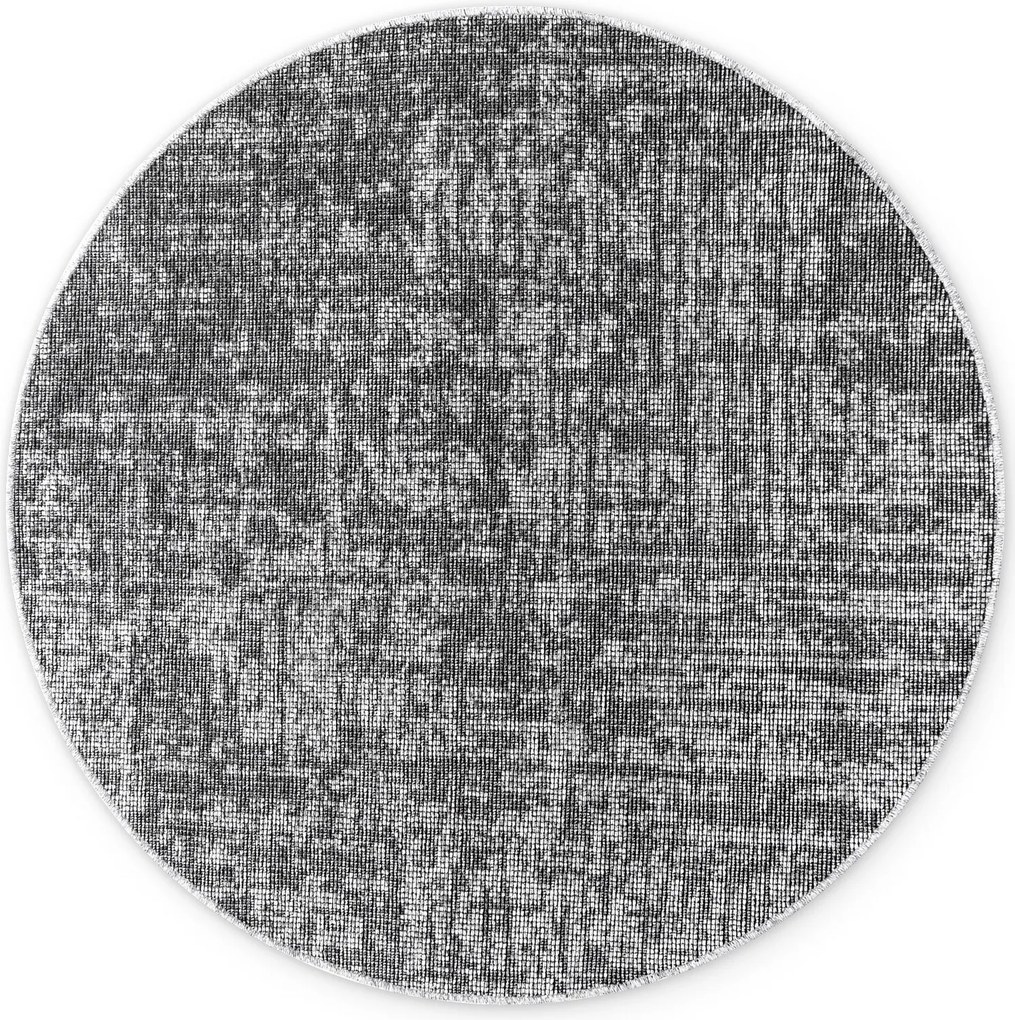 Kusový koberec Brilliance Prisma 106310 Silver Grey z kolekcie Elle kruh, 160x160 (priemer) kruh, šedá, obývacia izba, ELLE Decoration