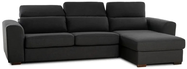 Rohová sedacia súpravana každodenné spanie FELYNE br. FELYNE s rozkladom, pravá, 140, tm. šedá (jazz 22 graphite)