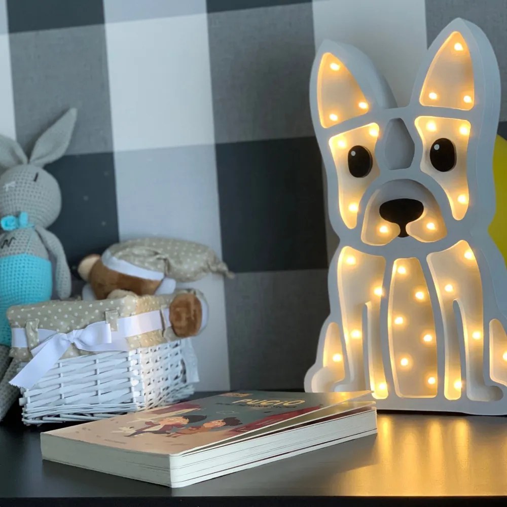 BULDOG | LED stolná lampička Farba: Biela