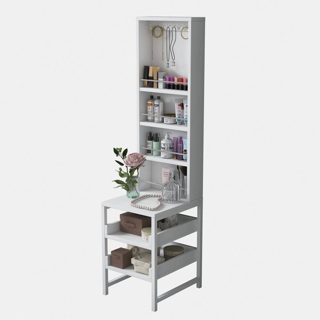 Toaletný stolík Bjorno (biela). Akcia -17%. Vlastná spoľahlivá doprava až k Vám domov. 1127588