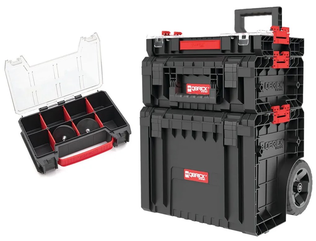 Vozík na náradie Qbrick System PRO Set 2 s magnetickou sadou
