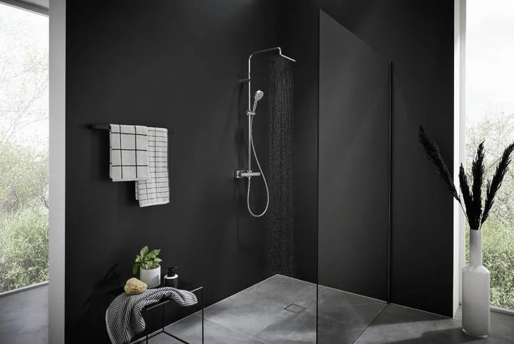 Hansgrohe Vernis Shape, sprchový systém 230 1jet EcoSmart s termostatom, chrómová, HAN-26097000