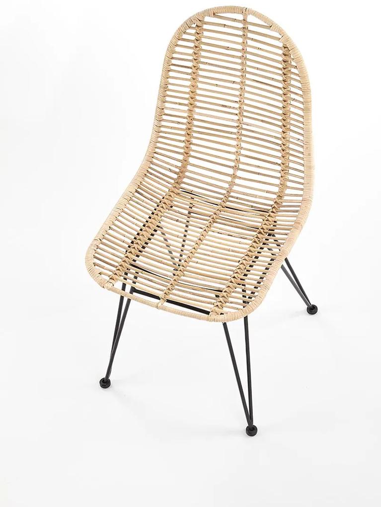Jedálenská stolička K337 - prírodná / čierna