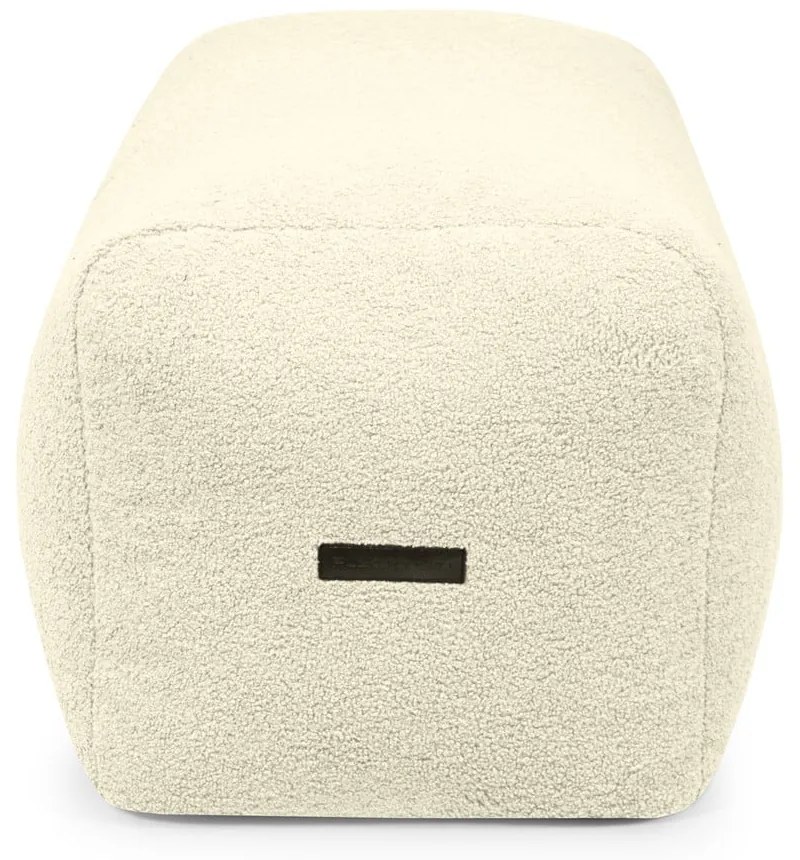 Krémový sedací vak z textílie buklé Plus 100 Lounge – SLOWDOWN