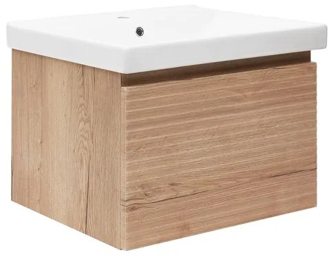 Kúpeľňová skrinka s umývadlom Naturel Savona 78x43x44, 8 cm dub halifax mat SAVONA80DHU1, 1 ks