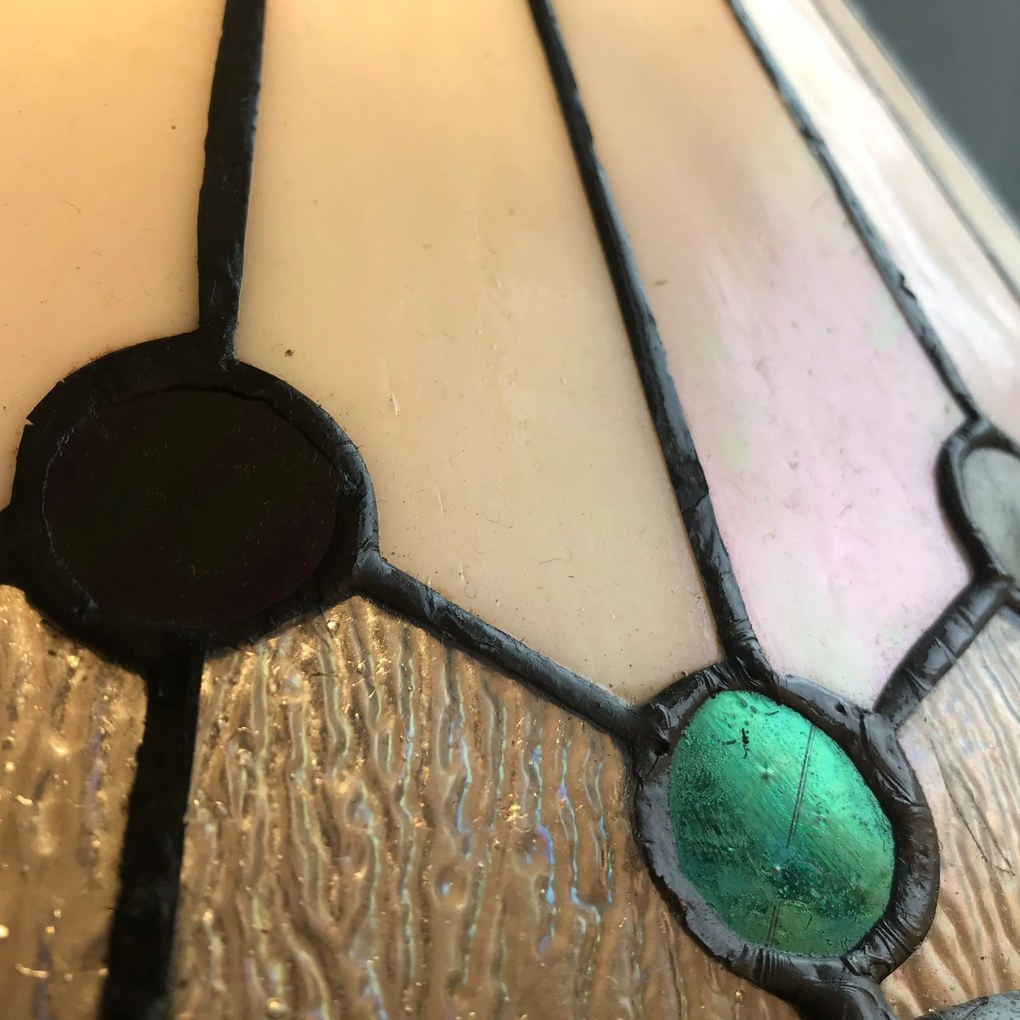 Vitráž luster do spálne Ø40 VIPER