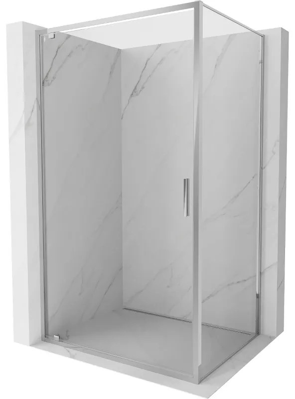 Mexen Exo, sprchovací kút s krídlovými dverami 85 x 100 cm, 6mm číre sklo, chrómový profil, 8181-085-100-01-00