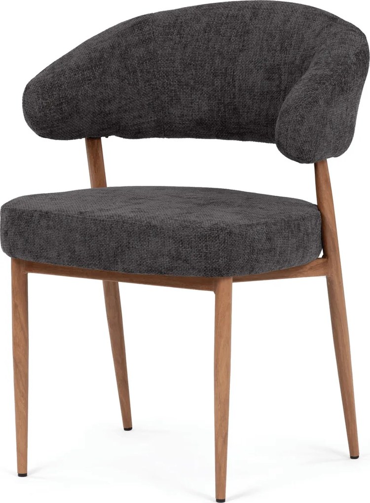 Jedálenská stolička látka/kov CT-L5031 Farba: Sivá