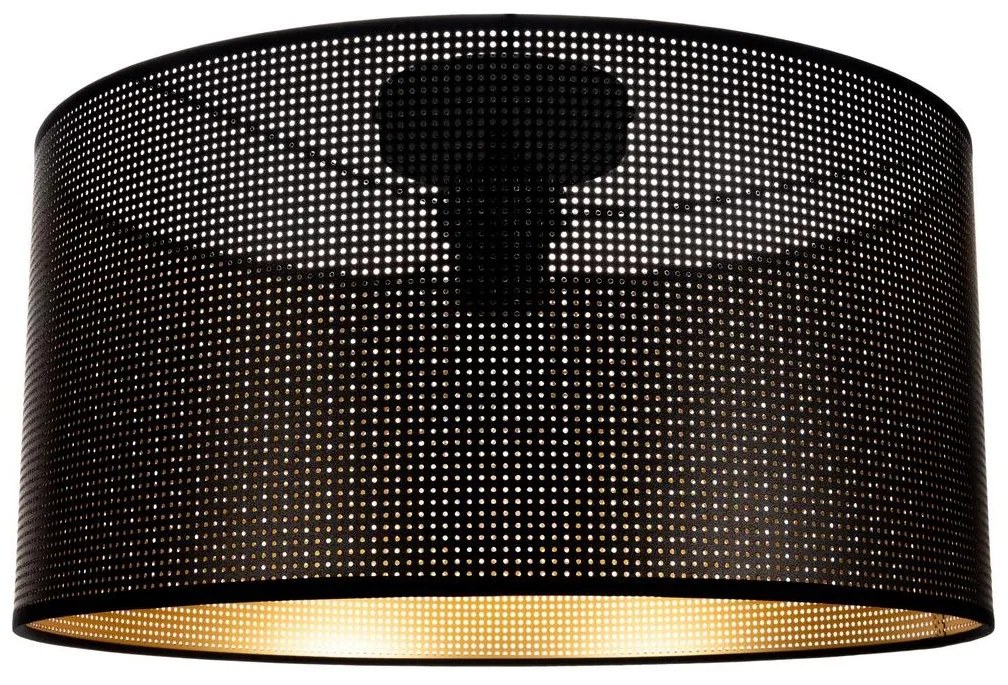 Stropné svietidlo ALDO 1xE27/60W/230V pr. 40 cm čierna