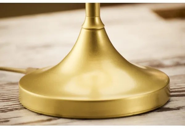 Jupiter 2112 - Stolová lampa KASZMIR 1xE27/15W/230V biela/zlatá/mramorový dekor