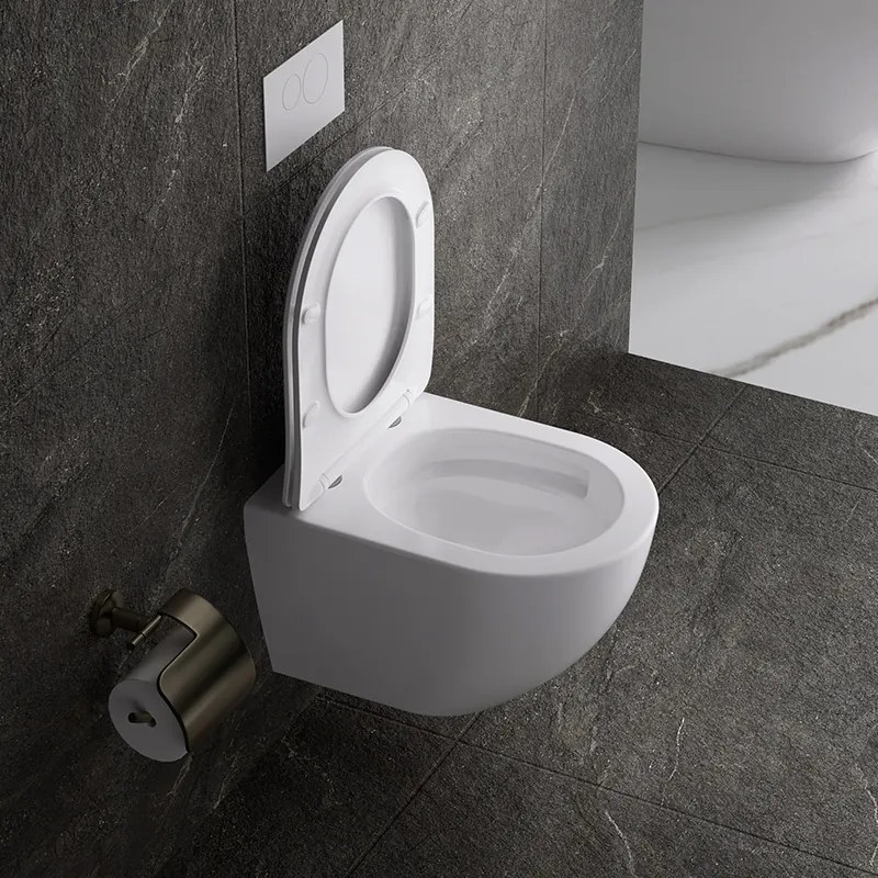 BPS-koupelny Závesná WC misa so SoftClose sedadlom HYD-4194, biela
