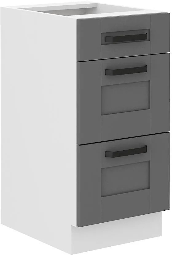 Horná kuchynská skrinka Lucid 40 D 3s BB (korpus: biela + front: mdf dustgrey). Vlastná spoľahlivá doprava až k Vám domov. 1134720