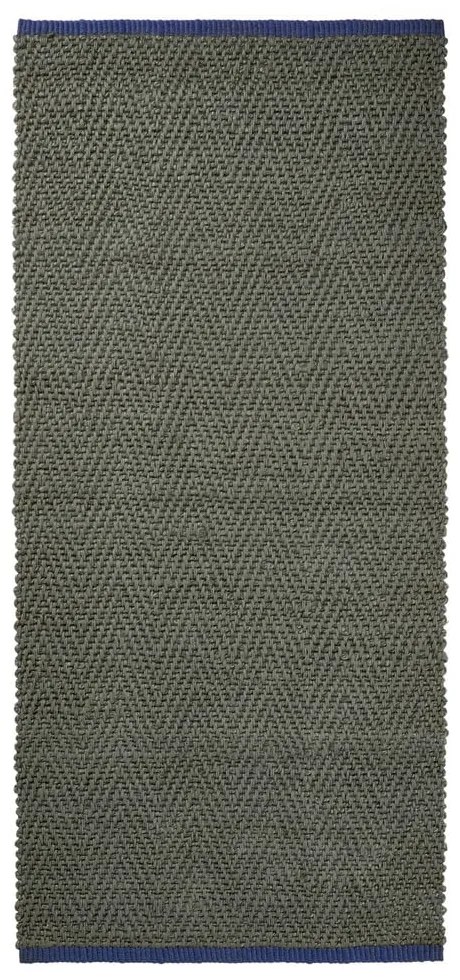 Tmavozelený jutový behúň 70x150 cm Notes – Mette Ditmer Denmark