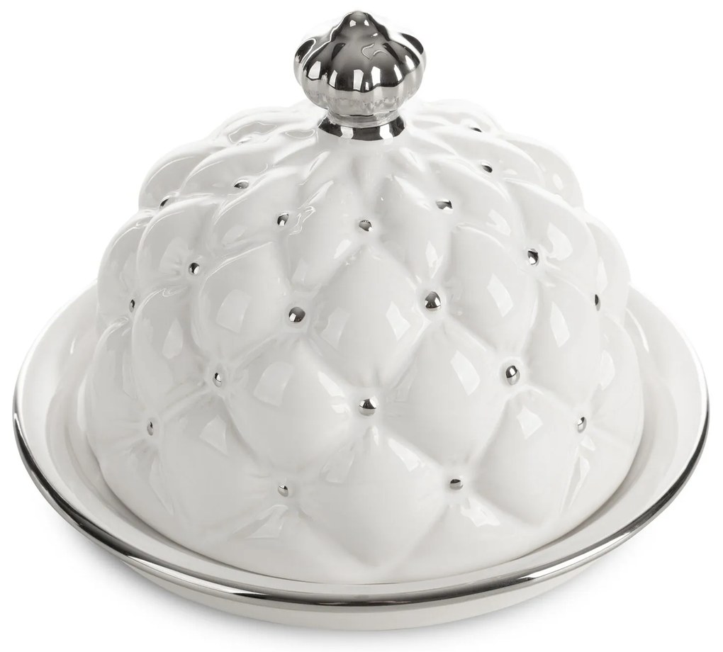 KERAMICKÁ MASELNIČKA ADORE 16X12 CM VZOROVANÁ