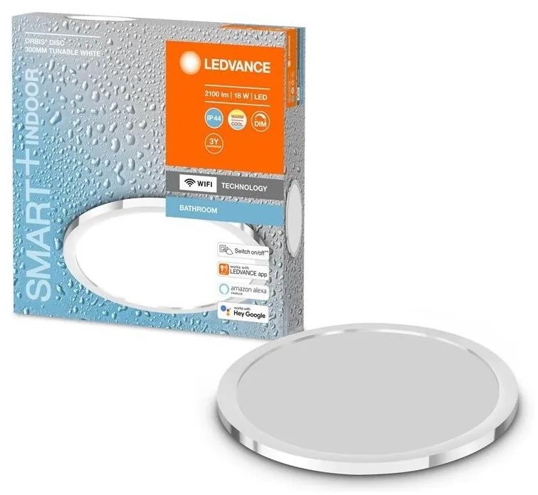 Ledvance - LED Stmievateľné kúpeľňové svietidlo SMART+ DISC LED/18W/230V Wi-Fi IP44
