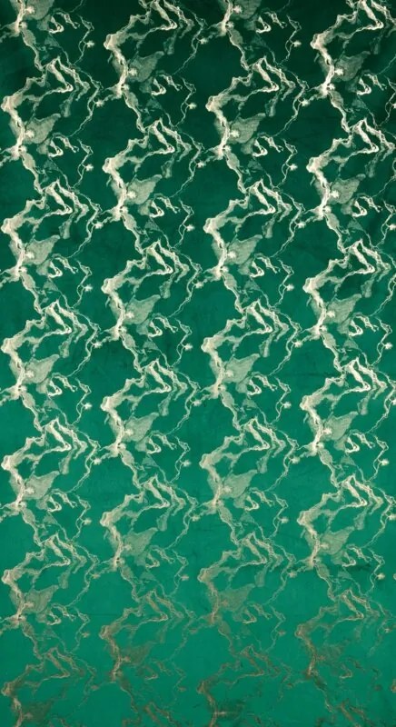 Dekorstudio Zamatový záves RAJA na dekoračných kolieskach 140 x 250 cm v tmavozelenej farbe