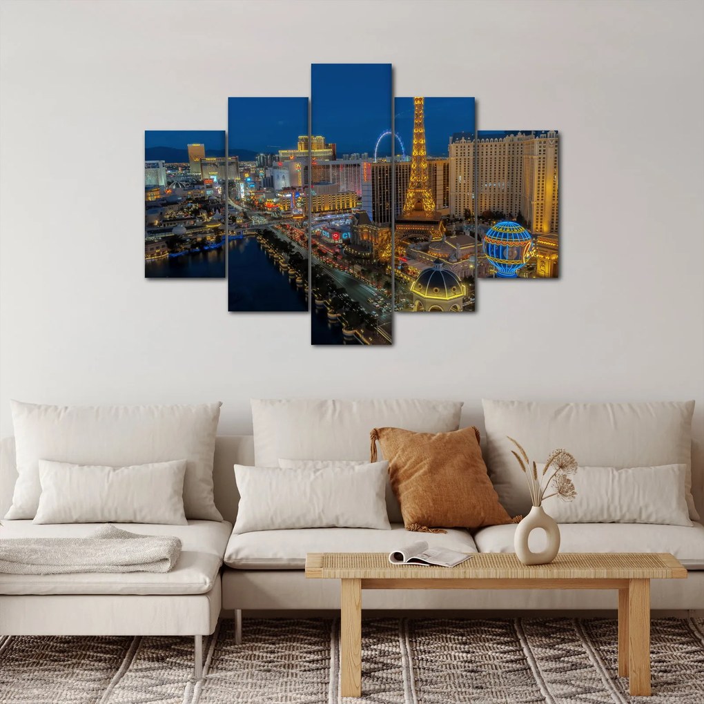 Obraz nočného Las Vegas (150x105 cm)