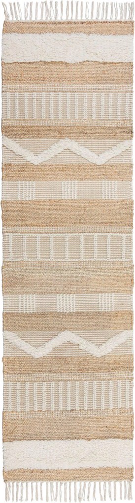XXXLutz RUČNE TKANÝ KOBEREC, 230/60 cm krémová, prírodná farba Flair Rugs - Online Only bytové doplnky - 003165023401