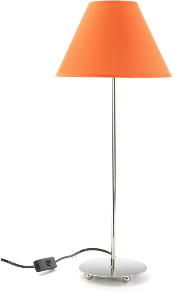 Oranžová stolová lampa Versa Metalina, ø 25 cm