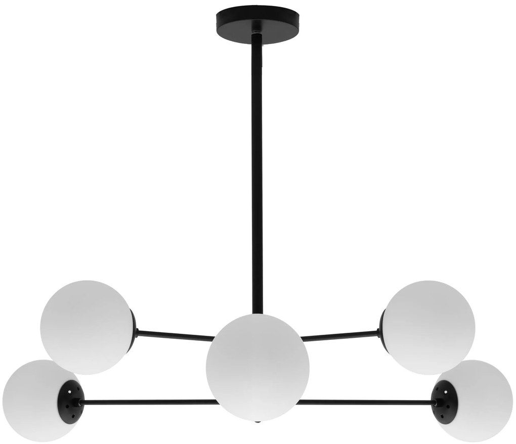 Toolight - Závesné svietidlo 6xE27 APP262-6C, čierna, OSW-05018