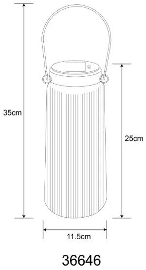 Globo 36646 - LED Solárne svietidlo SOLAR 2xLED/0,5W/3V 3000K IP44