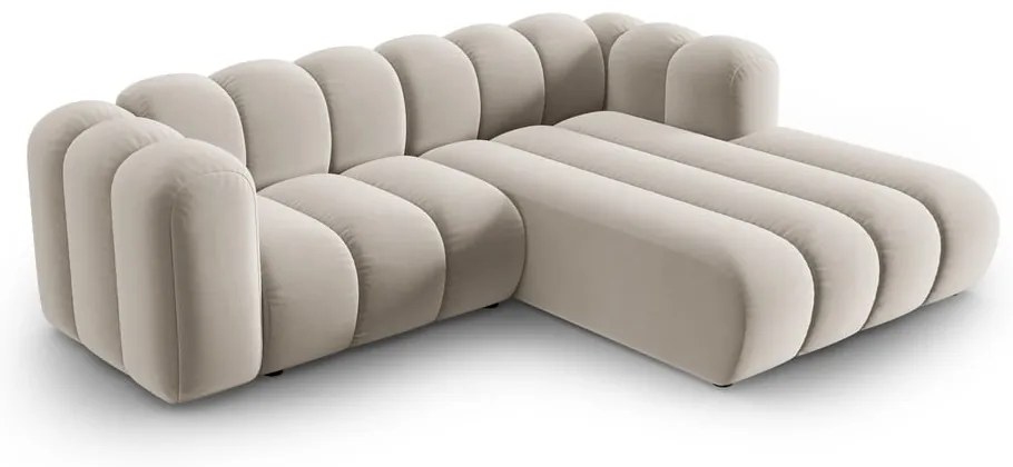 Béžová rohová pohovka (pravý roh) Lupine – Micadoni Home