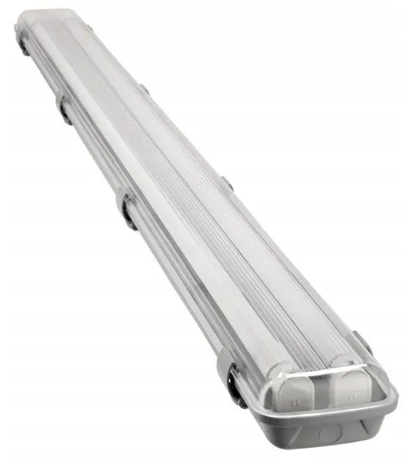 BERGE Hermetické svietidlo 120cm + 2x LED trubica - neutrálna biela