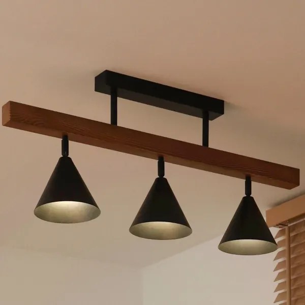 Duolla - Prisadený luster IRONLINE 3xG9/3W/230V borovica dub/čierna