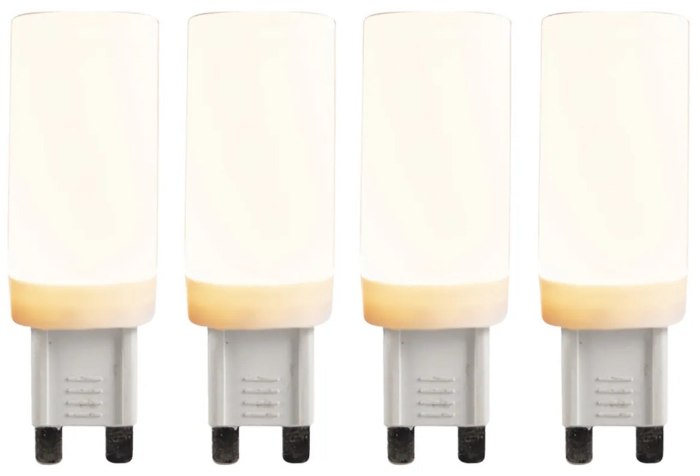 Sada 4 G9 3-stupňovo stmievateľných LED žiaroviek 4,5W 500 lm 2700K