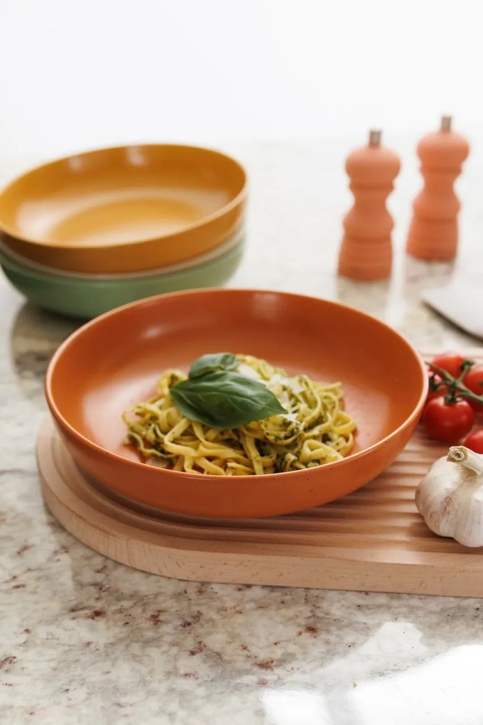 Kitchen Craft Kameninový hlboký tanier Idilica – sada 4 ks