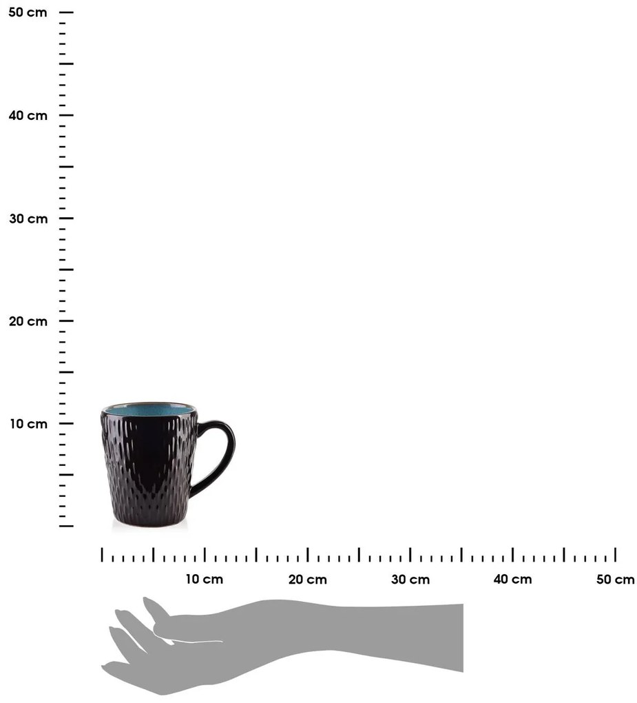 Keramický hrnček Erica Blue 420 ml