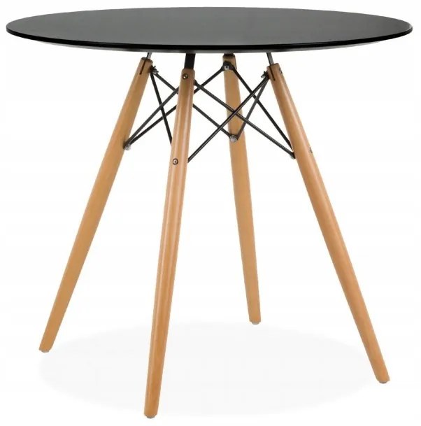 Bestent Okrúhly stôl ANELLO Black 80 cm