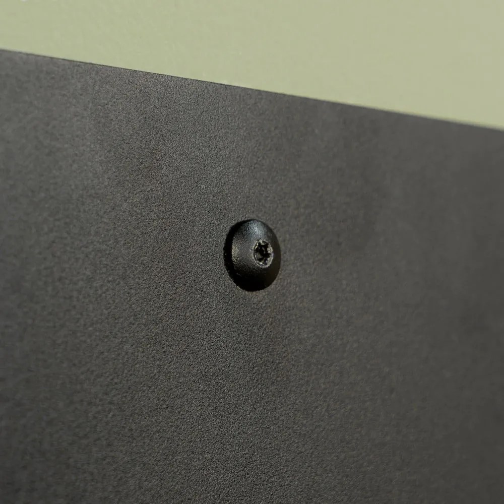 Čierna kovová polica 30 cm Flex – Spinder Design