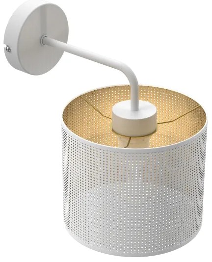 Nástenná lampa LOFT SHADE 1xE27/60W/230V biela/zlatá