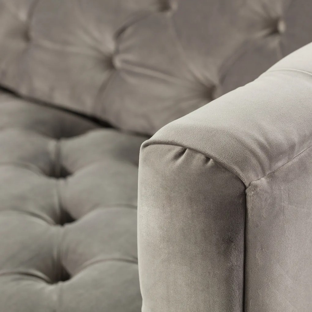 Pohovka Velvet Elite grey pre 3 osoby
