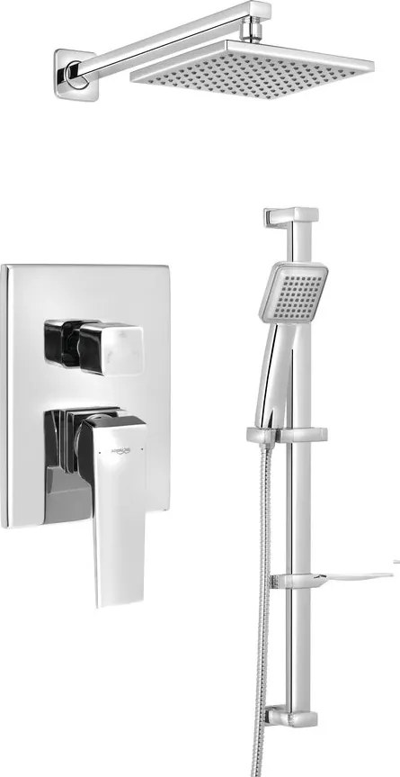 Aqualine Aqualine, RITMO podomietkový sprchový set s pákovou batériou, 2 výstupy, chróm, RT045
