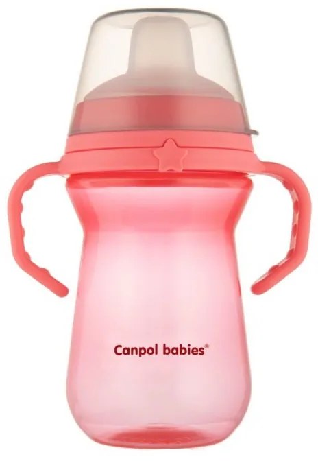 Canpol Babies Silikónový hrnček FirstCup 250ml, pink