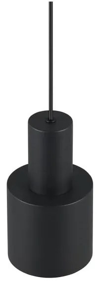 Čierne závesné svietidlo s kovovým tienidlom ø 12 cm Agudo – Trio