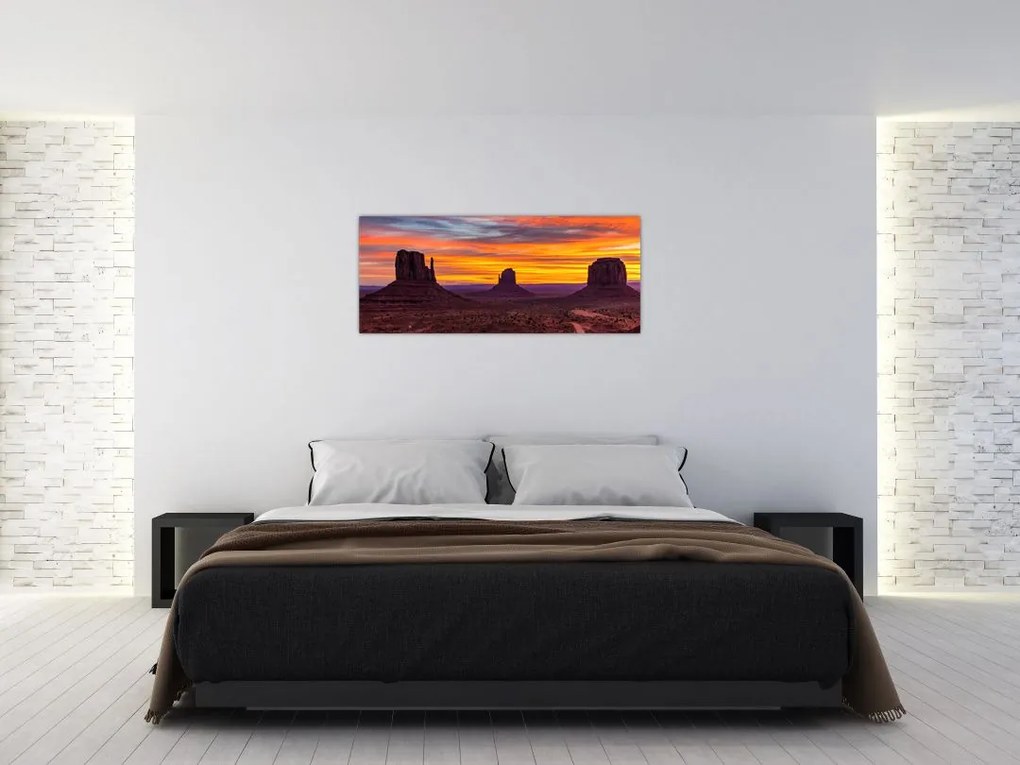 Obraz - Monument Valley v Arizone (120x50 cm)