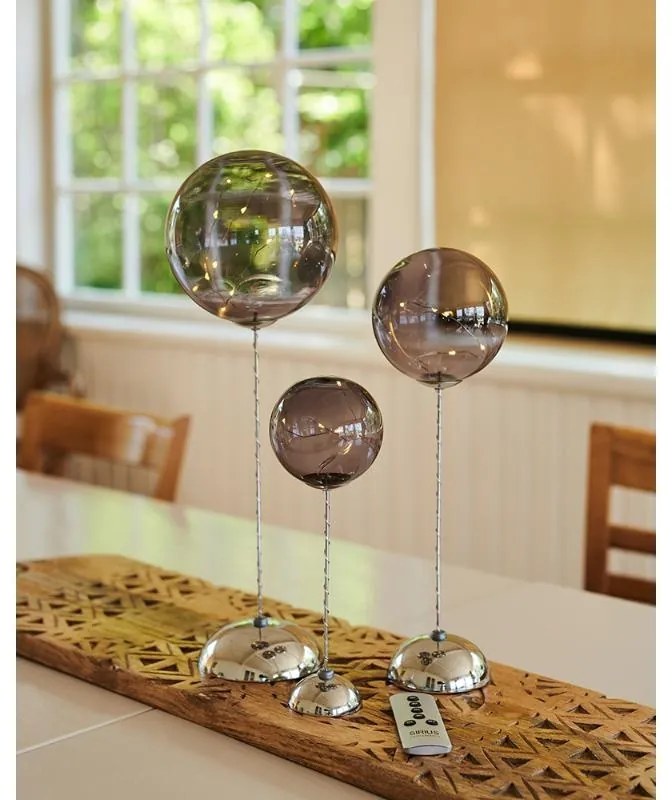 SIRIUS Trio světelných koulí Magnum , 25/34/39, kouřové